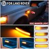 2Pcs LED Turn Signal Dynamic Side Marker Lamp Repeater Indicator Light For Land Rover Freeland 2 Discovery 3 4 Rover Sport
