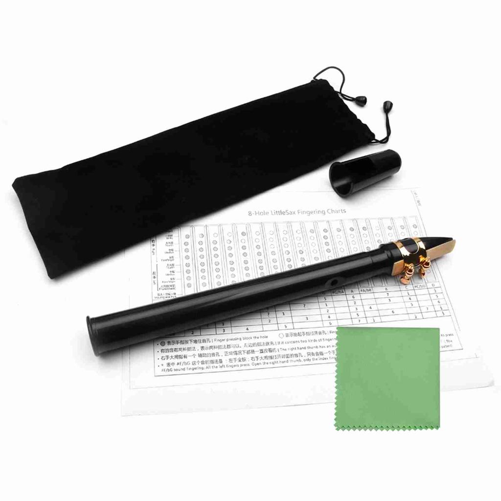 Белый мини-карманный саксофон Портативный маленький сакс с черной сумкой для переноски Духовой инструмент
