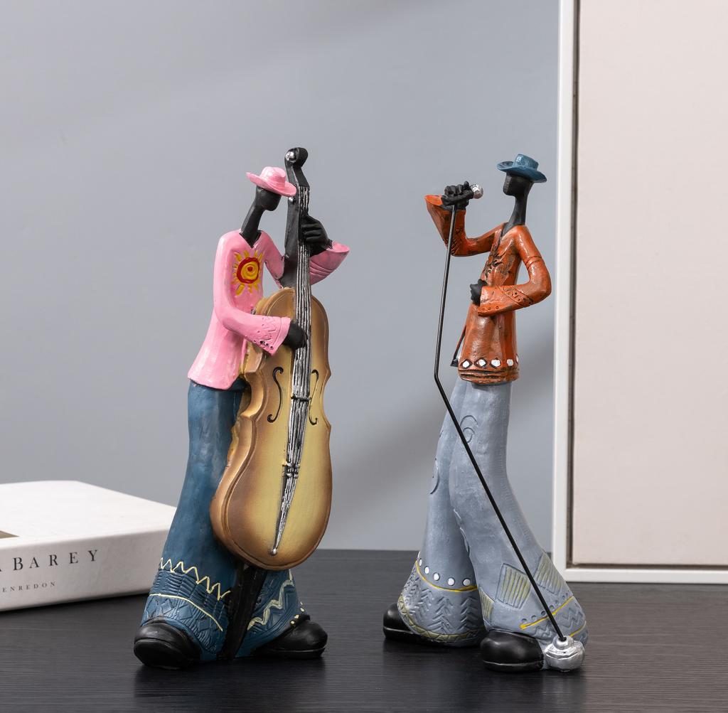 1 статуэтка из смоляной группы, креативная скульптура-модель инструмента, украшение для дома в скандинавском стиле для гостиной, веранды и кабинета