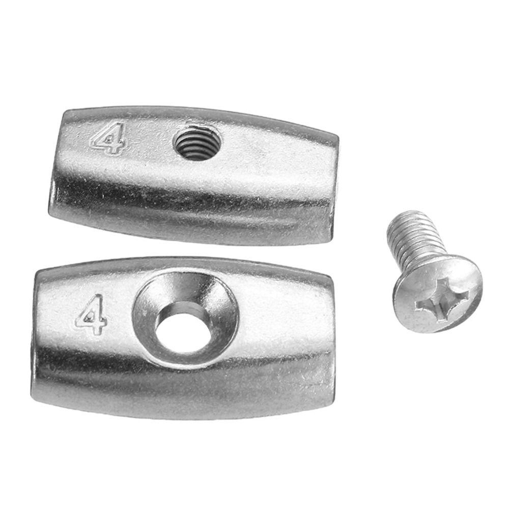1Pc Durable 2/3/4/6/8mm Wire Rope Sleeve Fixing Clip Zinc Alloy Cable Clip Hardware Grip Clamp Wire Ferrules Steel Wire Rope
