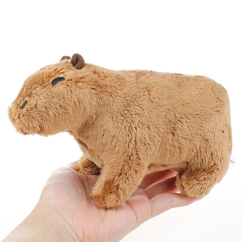 Игрушка Плюшевая Капибара Мягкая Игрушка Животное Кукла Реалистичная Капибара Куклы Игрушки для Детей Плюш Рождественский Подарок 18см