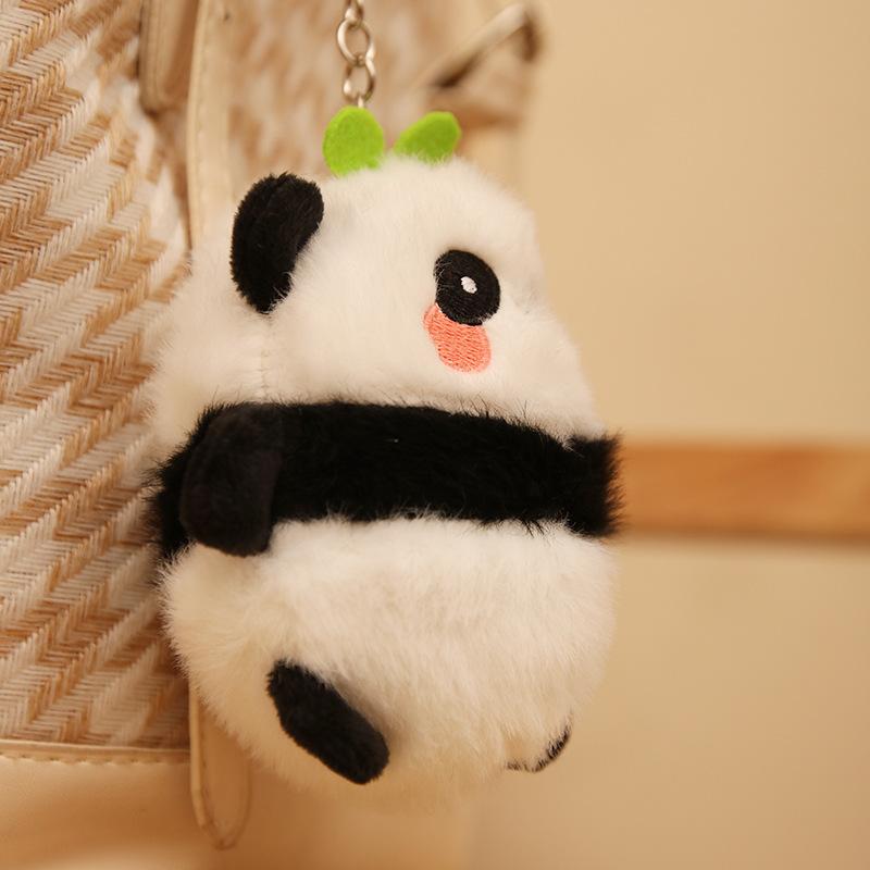 Длинная трава панда плюшевая подвеска школьная сумка подвесное украшение подарочная кукла брелок плюшевые игрушки сычуаньские сувениры для путешествий