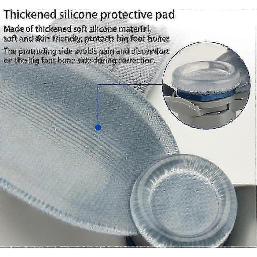 Bunion Corrector for Women and Men, Adjustable Knob Design with Silicone Pad,l WY-26