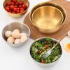 Stainless Steel Salad Bowl with Scale Multifunctional Thickened Cereal Bowl BPA-Free Reusable Noodle Rice Food Bowl Reusable Soup Basin Kitchen