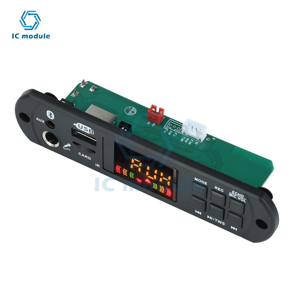Плата декодирования MP3 BT DC 12V Автомобильный аудио MP3 декодер Декодирующий модуль MP3 / WMA / WAV / APE Декодерная плата без усилителя