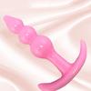 6Pcs Women Men Silicone Anal Beads Butt Plug Adult Sex Toy Prostate Massager