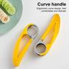 Banana Slicer Stainless Steel Manual Food Slicer Multifunctional Strawberry Cucumber Carrot Egg Cutter for Home Outdoor