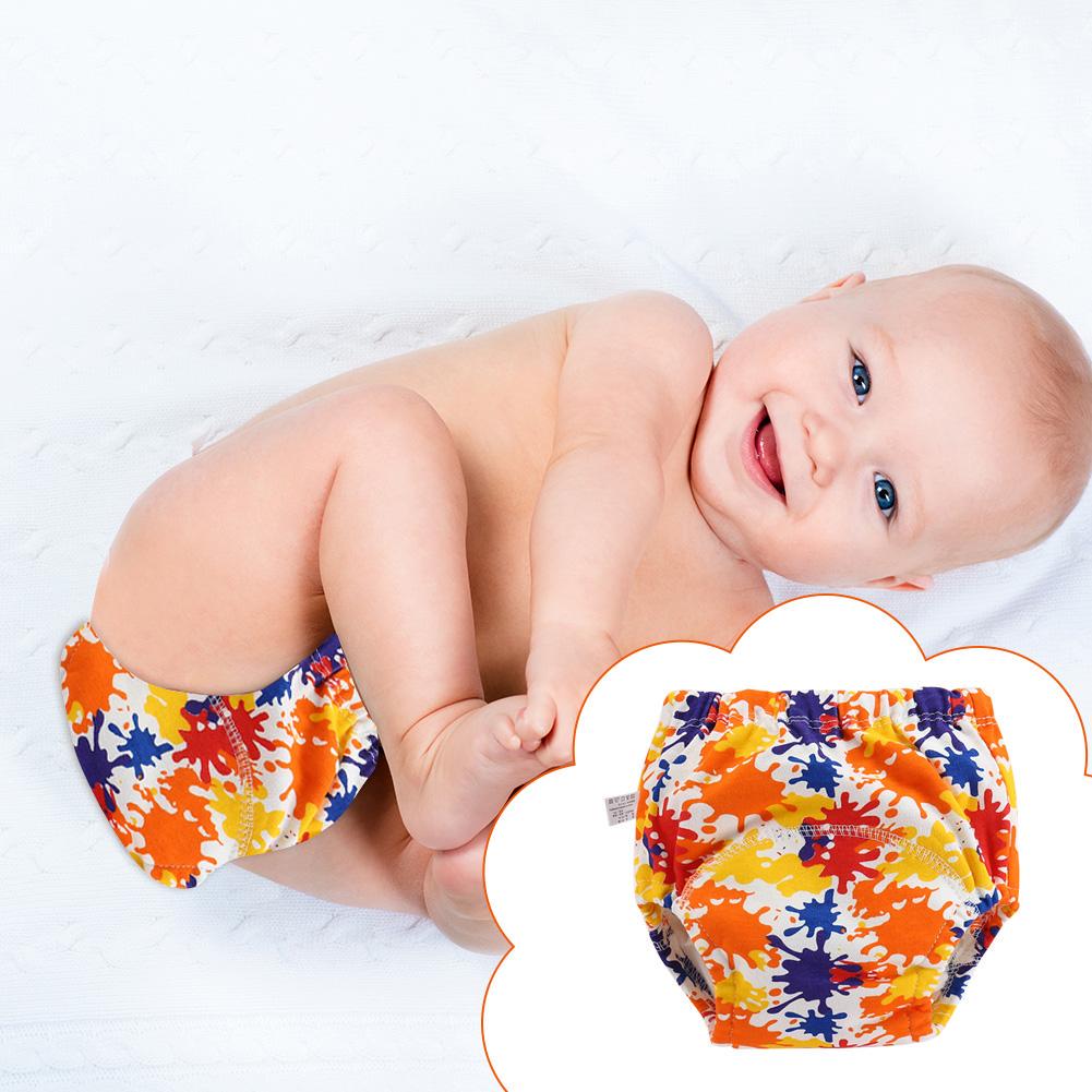 Baby Cotton Gauze Diapers Washable Training Pants Reusable Infant Nappy Cloth Diaper 6layers