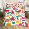Red Pitaya Duvet Cover King Queen Dragon Fruit Painting Bedding Set Tropical Fruits Comforter Cover Modern Art Soft Quilt Cover