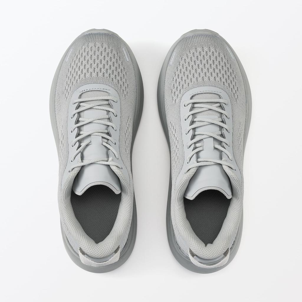 Кроссовки MUJI, удобные для ходьбы, с изогнутой подошвой, BI013A4A, светло-серые, см, женские, 23,0