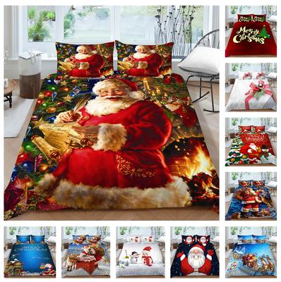 3D Рождественский комплект постельного белья, постельное белье с героями мультфильмов и аниме, 2/3 шт. AU240 * 270, полноразмерное постельное белье