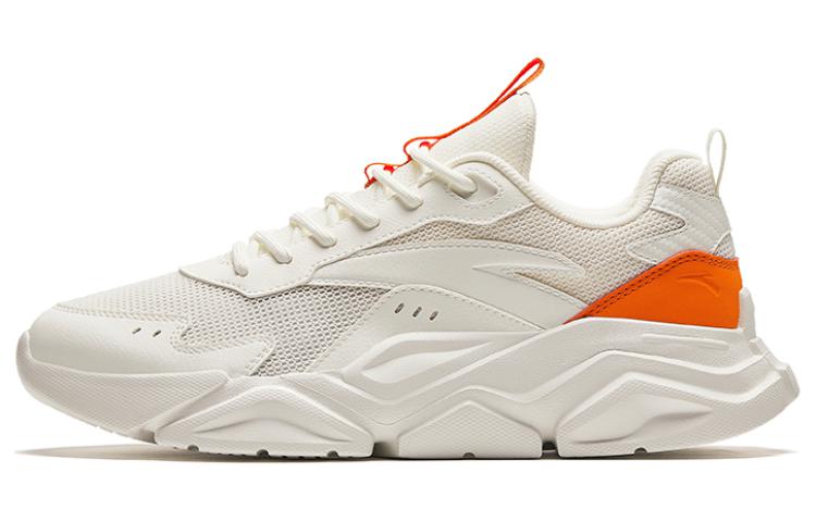 Men's Sneakers Anta Life Collection Cushioning Low top Casual Shoes Men's White Orange