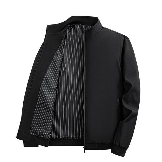 Флисовая куртка мужская куртка осень-зима воротник-стойка для мужчин среднего и пожилого возраста бархатный утолщенный кардиган большой размер хлопковое пальто для мужчин