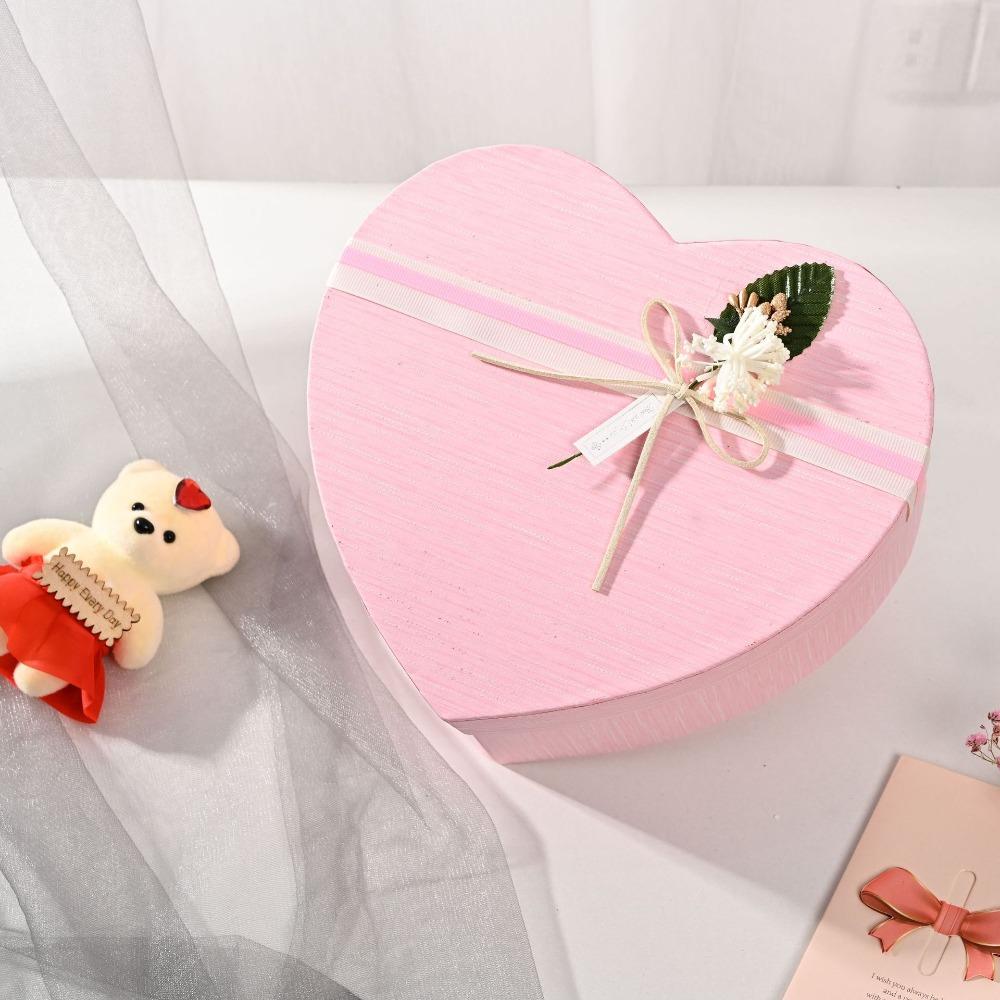 Red Gift Box Heart-shaped Present Boxes New Gift Storage Container Birthday