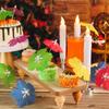 50Pcs Drink Cocktail Umbrella Stick With Wooden Toothpick Summer Hawaiian Cake Topper Umbrella Stick Wedding Party Decoration