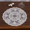Вышивка Цветочная подставка Нежный коврик для чашки Журнальный столик Кружевная вышивка Подставка для столовых приборов Декор стола