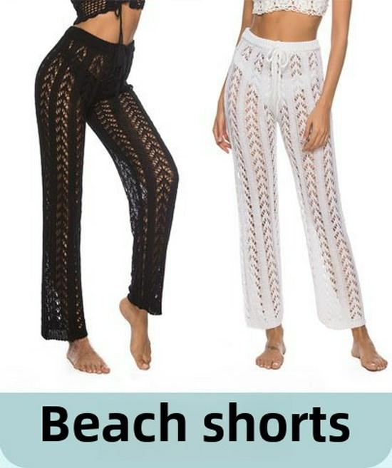 2024 New European & American Crochet Beach Cover-Up Dress