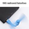 Маленький USB-вентилятор Гибкий гнущийся вентилятор для повербанка, ноутбука, ПК, зарядного устройства переменного тока Портативный ручной мини-вентилятор для компьютера Летний гаджет