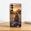B-Bright Чехол для телефона 'Ёжик в тумане' для Samsung Galaxy A73,A72,A71,A70,A53,A52,A51, Мягкий силиконовый черный чехол