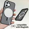 Protective Case - BOOLING - for iPhone 16 Plus - Silicone and PC - Wireless Charging - Anti-fingerprint