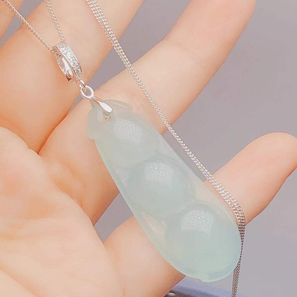 Серебряная застежка-клипса двойная из стерлингового серебра 925 пробы для подвески и нефритовых аксессуаров