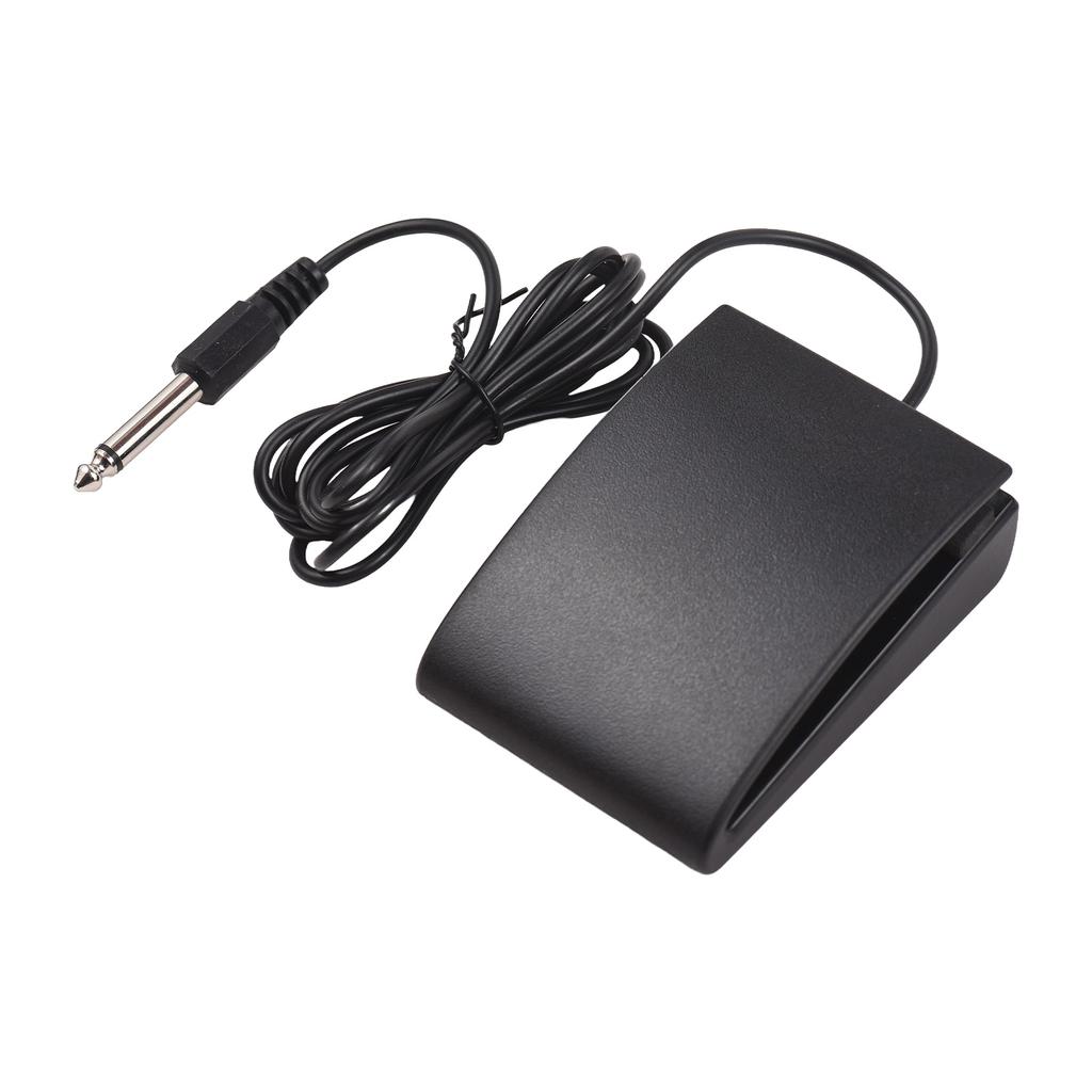 6,35 мм Интерфейс Компактная Педаль Сустейна Универсальная Педаль Нижняя Нескользящая Бесшумная для Музыкальных