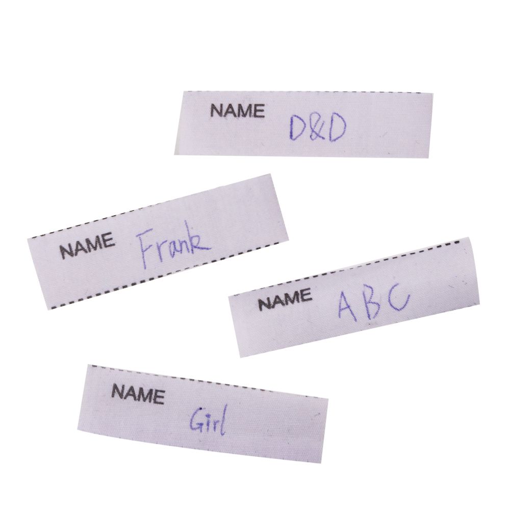 Аксессуары для одежды Тканый Набор моющихся маркеров Бирки для одежды Пришивные Именные бирки Тканевые бирки
