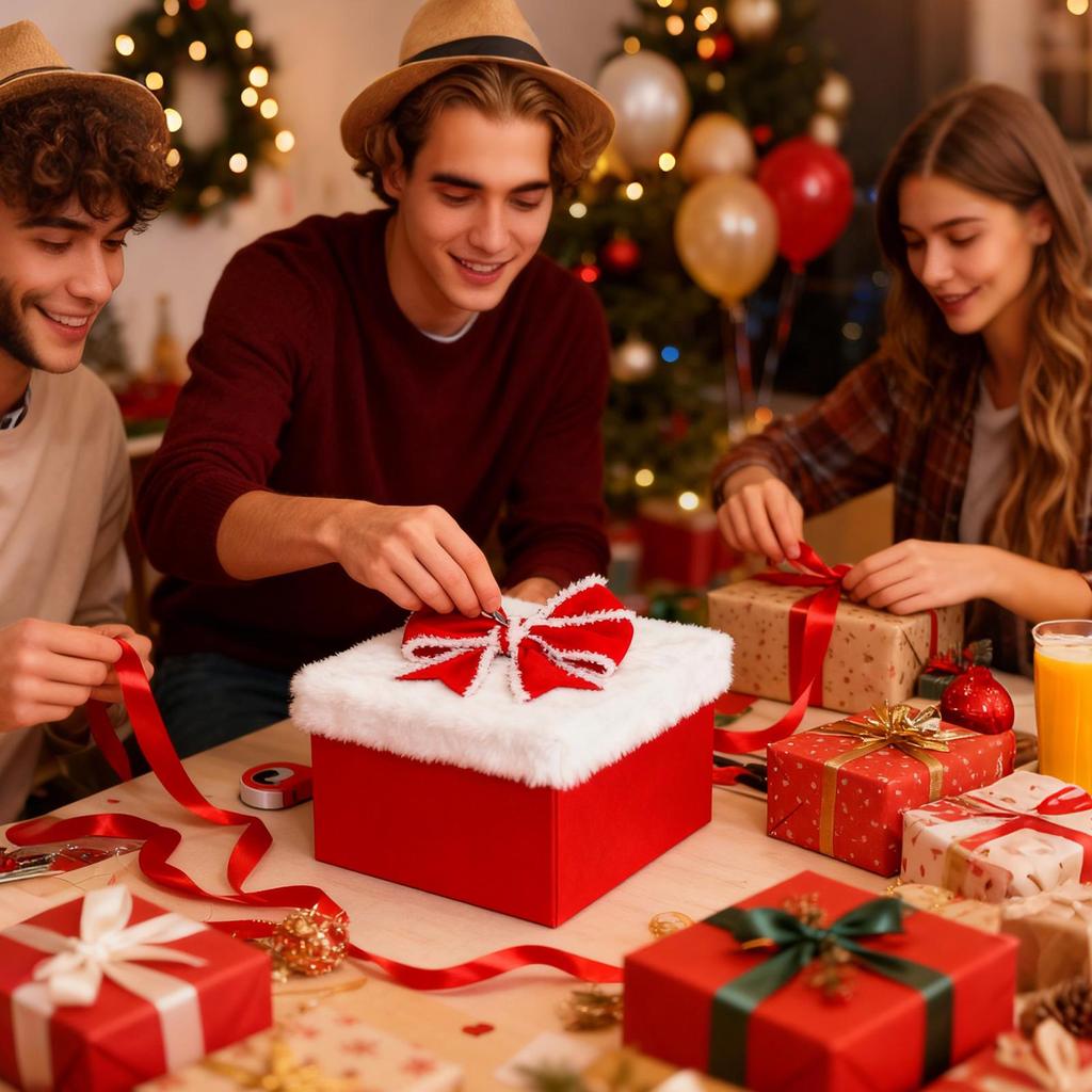 2 рулона красной бархатной ленты с белой бахромой по краю, для DIY, бантов, венков на Рождество, Хэллоуин, День Благодарения, Новый год