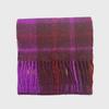 High-End Vivienne Westwood Wool Cashmere Plaid Snood Scarf for Women