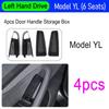 Door Side Storage Box for Tesla Model 3 Y YL 2026 2025 Door Handle Storage Box Center Console Organizer Trays Travel Accessories