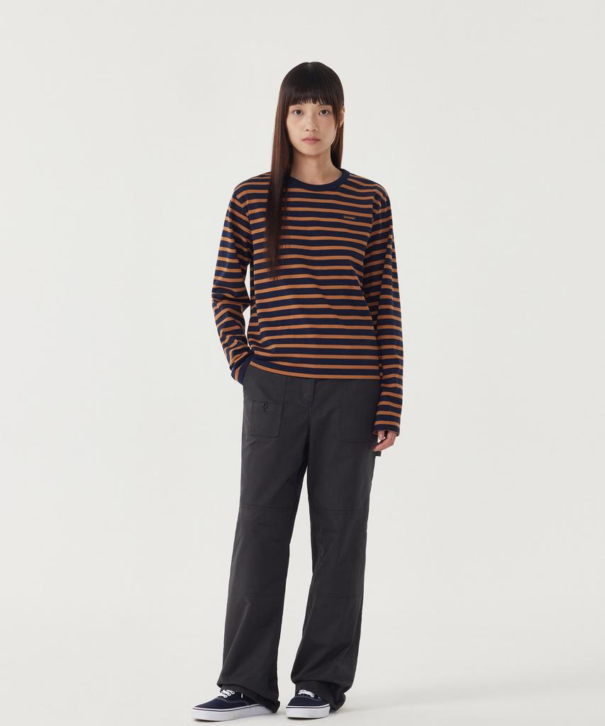 COVERNAT WOMAN Striped Long Sleeve Butter