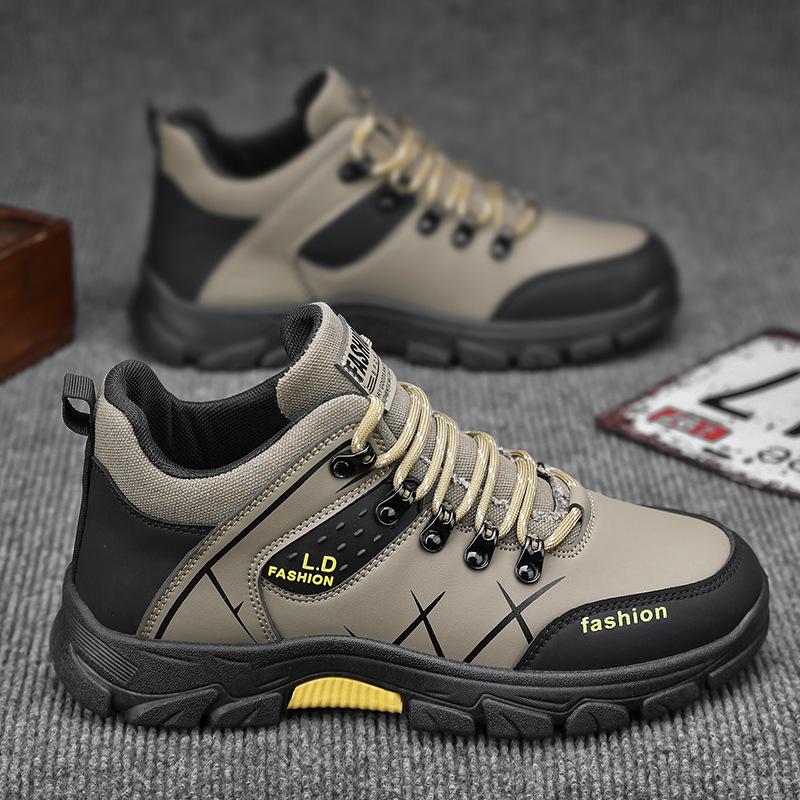 New Cross Border Large-size Men's Shoes Sports Casual Shoes British Style Outdoor Men's Hiking Shoes Trendy Shoes