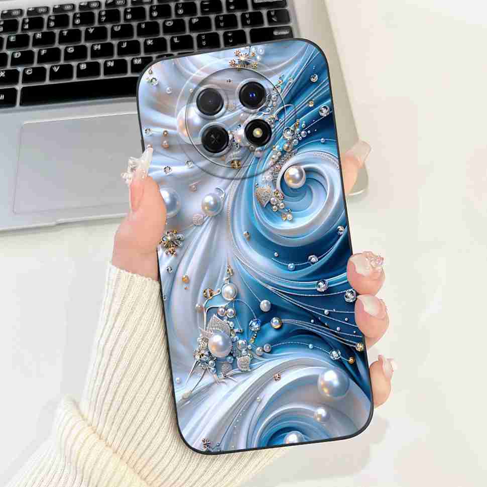 For Huawei nova Y91 Case STG-LX1 Cute Cartoon Rabbit Soft Silicone Cover For Huawei Enjoy 60X STG-AL00 6.95" Butterfly Shell