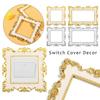 Plate Resin Single and Double Surround Socket Frame Light Switch Cover Wall Sticker Home Decor