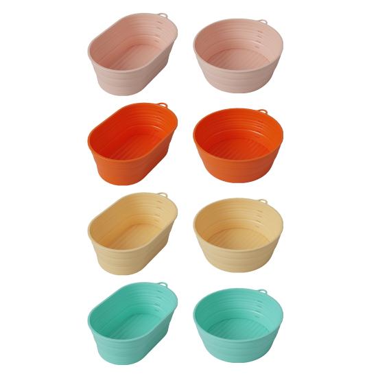 Силиконовая корзина для брожения хлеба, круглая овальная коробка для расстойки теста, безопасная складная духовка, принадлежности для выпечки на закваске для дома