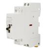 2P 25A 220V 50Hz DIN Rail Household AC Contactor with Manual Control Switch