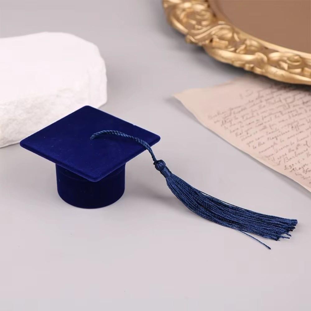 Composites Doctoral Hat Ring Box Earrings Packaging Box Student Graduation Season