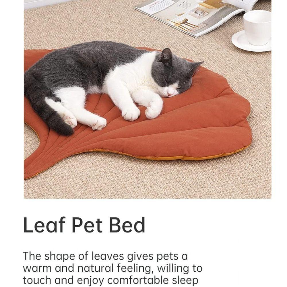 Double Sided Cat Bed Soft Cotton Pet Bed Cute Pet Sleeping Blanket Pet Accessories