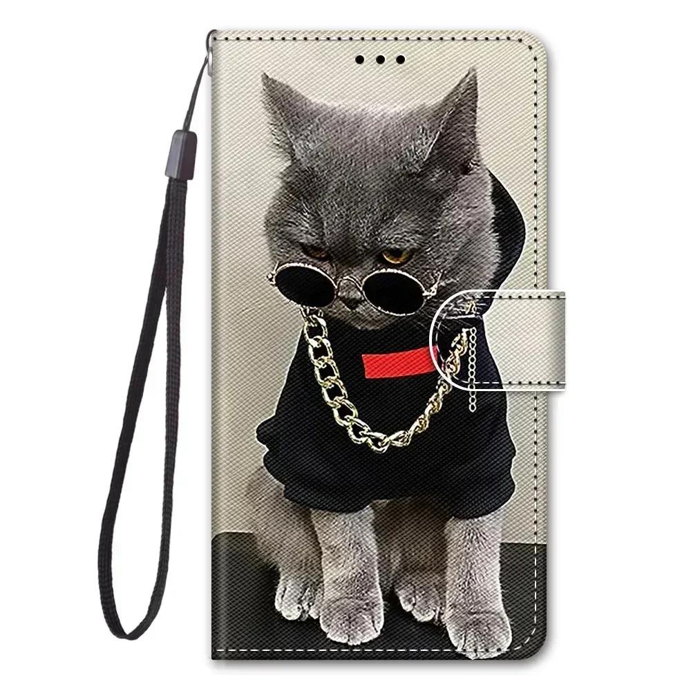 Модный кожаный чехол-книжка для Xiaomi 13T 12T Pro Redmi Note 13 Pro Plus 12 12S 12R с бабочкой, персонализированная painted кошелек-обложка