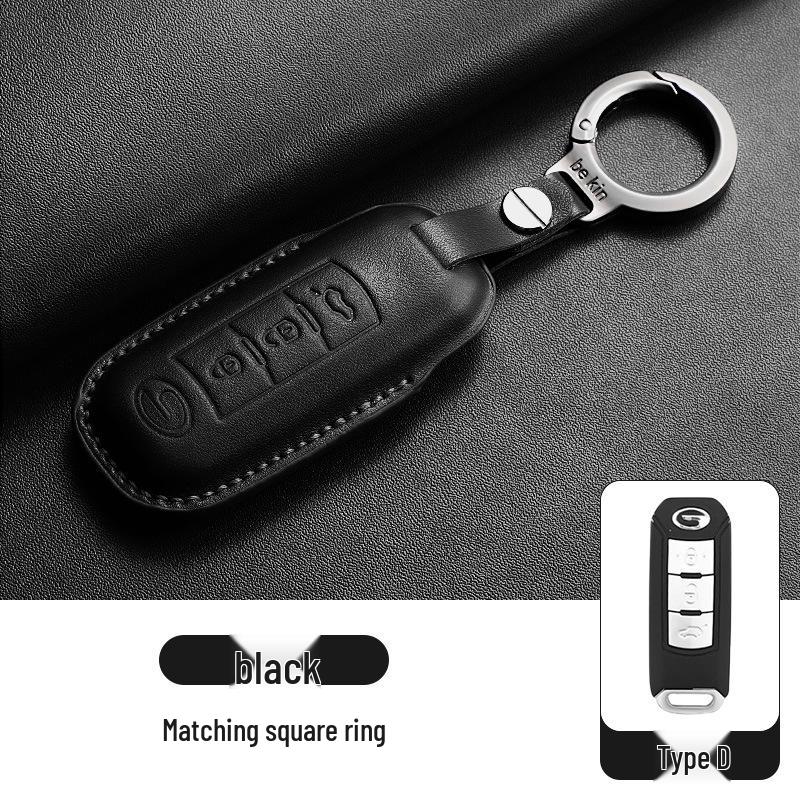 Настоящая кожаная крышка-чехол для ключа GAC Trumpchi GS4, GS3, GS8, M8 - Хит продаж