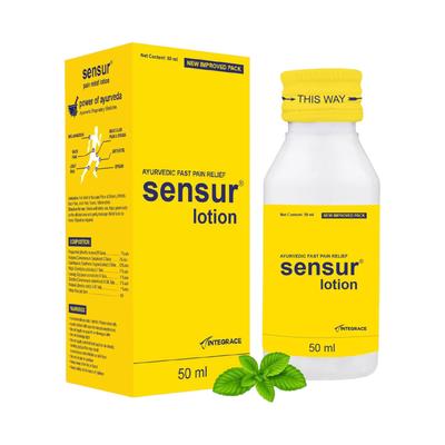 Sensur Аюрведический лосьон для облегчения боли 50 мл Упаковка 1 шт. | Натуральный лосьон для массажа тела для облегчения боли в спине, суставах и мышцах