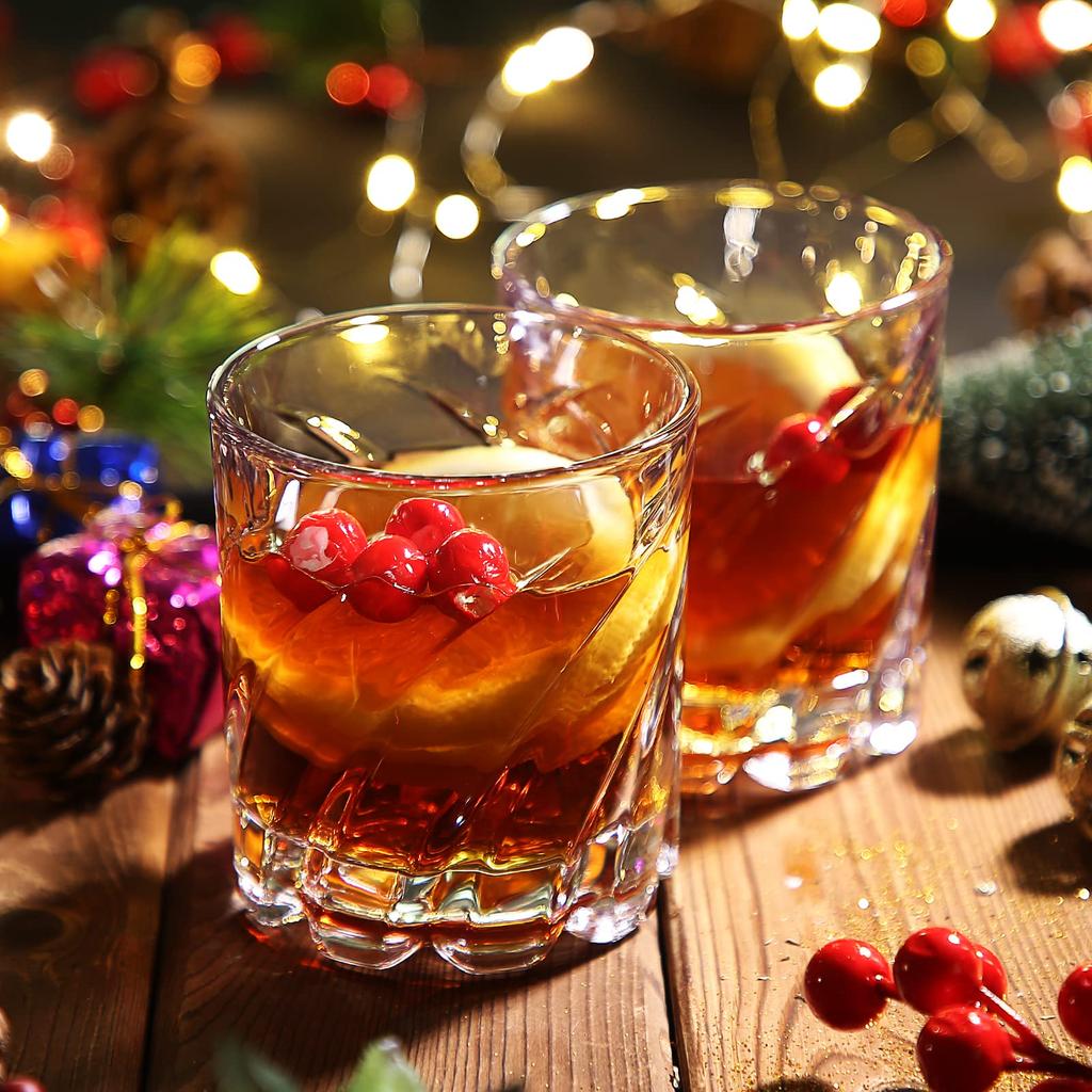 Spinning Rocks Glasses for Mixing Perfect for Wedding and These rotating glasses are perfect for and come in a wooden box with ice Drinks Birthdays,