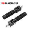 Pair CNC Aluminum M8 Motorcycle Passenger Foot Peg Foldable Rear Pedal Footrest