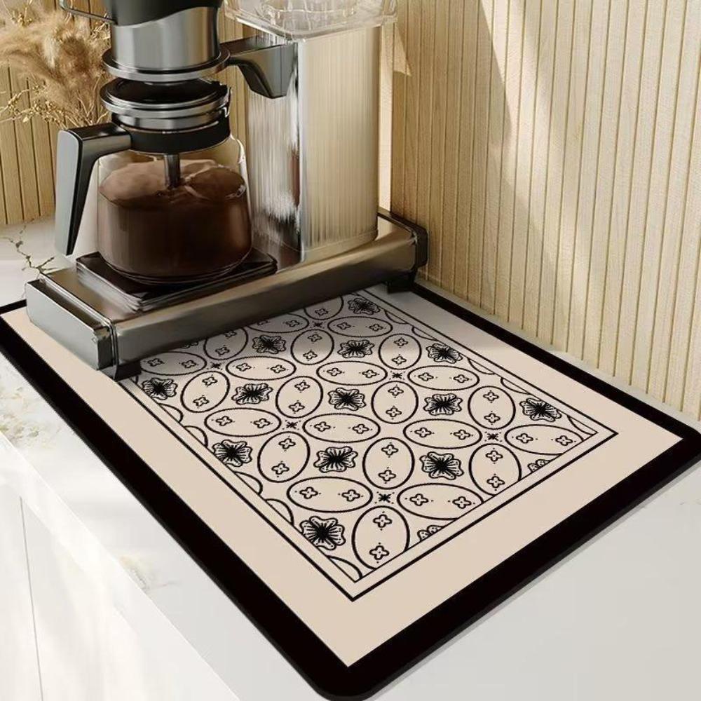 Впитывающий дренажный коврик Не требующий мытья настольный коврик Подушечки для мытья посуды Кофемашины Коврик для сушки Чаша
