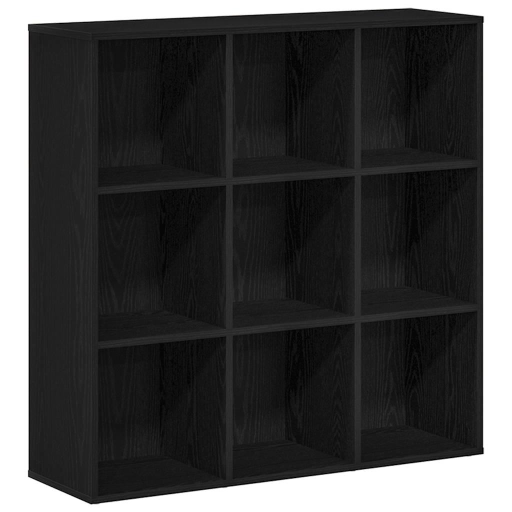 Bookshelf Oak Black 98 x 29 x 97.5 cm Engineered Wood