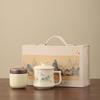 High-end tea cup office household ceramic tea cup with lid water cup mug to send customers business gifts