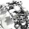 1Pc Men's Finger Charm Stainless Biker Knuckle Steel Punk Gothic Skull Ring