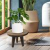 1 шт. Подставка для растений, стол, маленький круглый табурет, современная деревянная скамья, держатель для цветочного горшка в стиле ретро, реквизит для фотосъемки 19x12,5 см/23x16,5 см