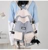 Large Capacity Ins Cool School Bag For Junior High School Boys Workwear Style Backpack For Girls Japanese Style