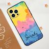 Персонализированный именной wotercolour rainbow чехол для iPhone 15 16 14 13 12 11 Pro Max Plus X XR XS 12 13 Mini Чехол Аксессуары